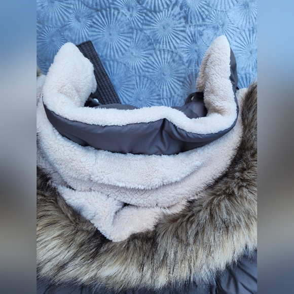 Ralph Lauren Black Label Faux Fur Trim Puffer 60% Down Coat Jacket Womens XL - Picture 16 of 16